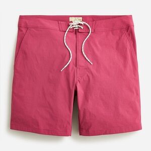 NWT J. Crew 7" Breaker Stretch Board Short Pink Size 38